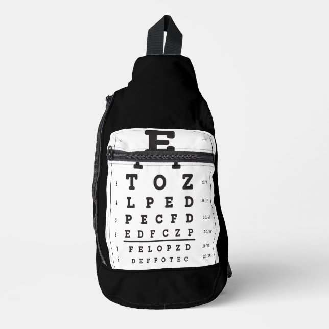 Eye Chart Sling Bag (Front)