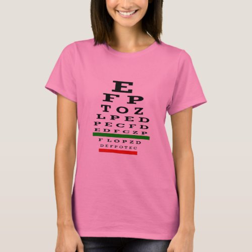 Eye Chart     T_Shirt