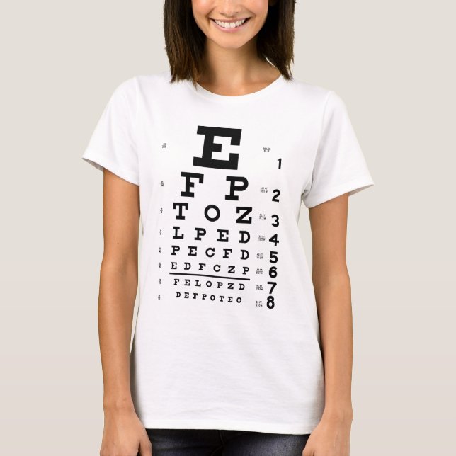 Eye Chart T-Shirt (Front)
