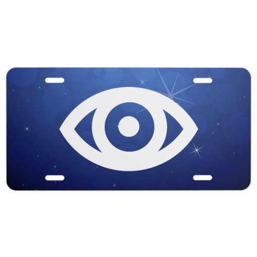 Eye Circles Pictogram License Plate