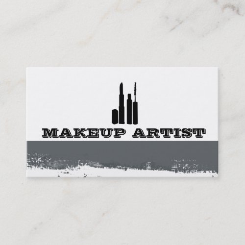 Eye Cosmetics Abstract Splatters Makeup Artist Business Card