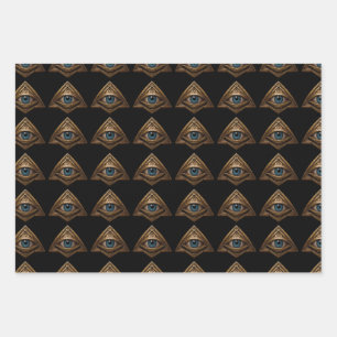Eye cute funny beautiful wrapping paper sheets