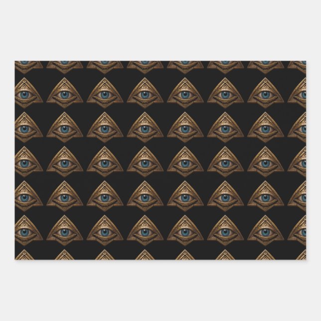 Eye cute funny beautiful  wrapping paper sheets (Front)