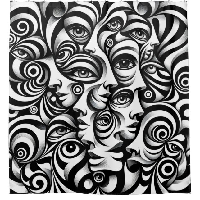Eye Design Shower Curtain (Front)