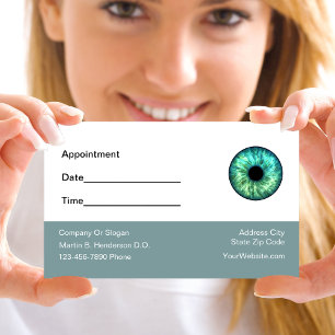Eye Doctor Appointment Simple Business Cards