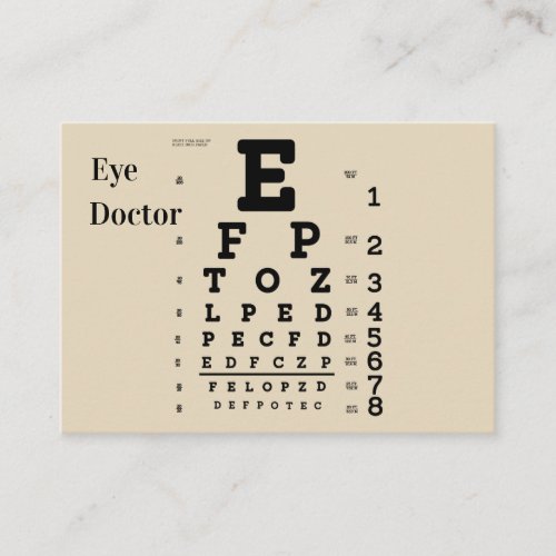 Eye Doctor Business Card