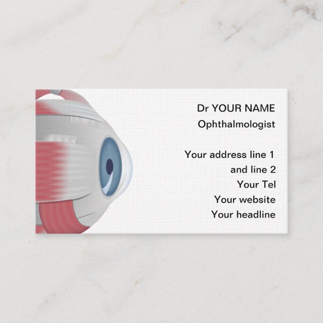 Eye Doctor Business Card template (Front)