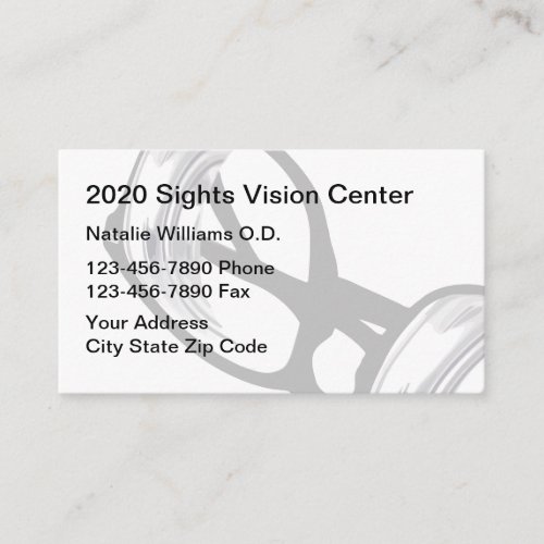Eye Doctor Of Optometry Office Business Card