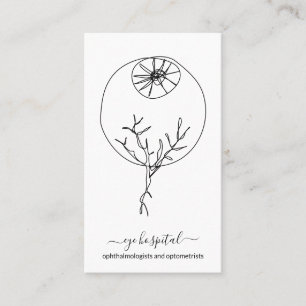 Eye doctor ophthalmologists and optometrists business card