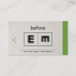 Eye Doctor Ophthalmology Ophthalmologist Optometry Business Card