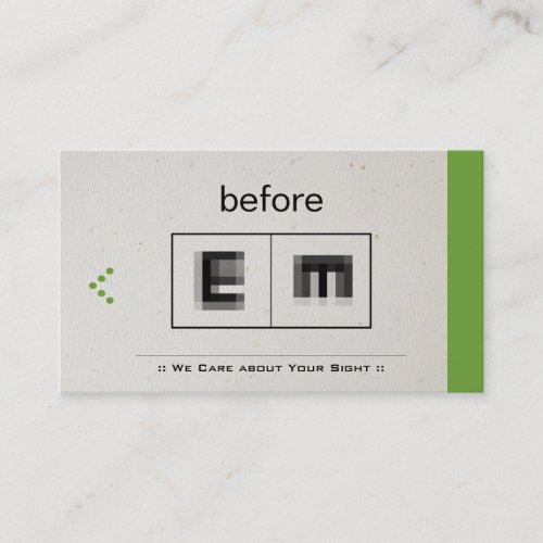 Eye Doctor Ophthalmology Ophthalmologist Optometry Business Cards