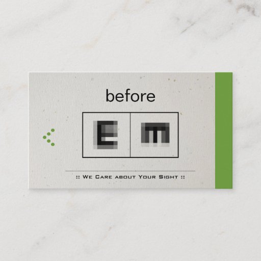 Customizable Eye Doctor Ophthalmology Ophthalmologist Optometry Business Cards