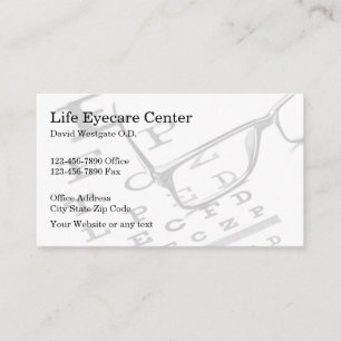 Eye Doctor Optometrist Business Cards 2