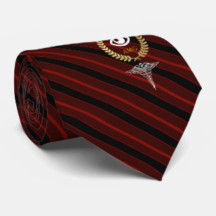 Eye Doctor Optometrist Customized Red Neck Tie