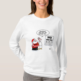 Eye Doctor Santa Christmas Cartoon Optometrist T-Shirt