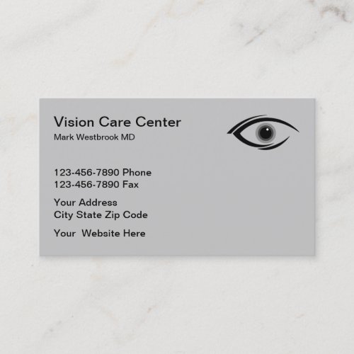 Eye Doctor Vision Care Business Card