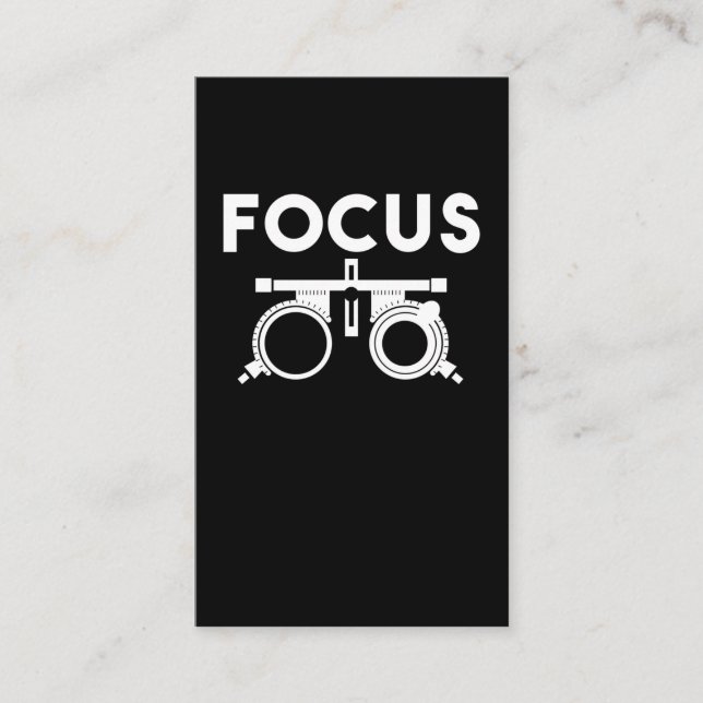 Eye Doctors Humor Funny Opticians Business Card (Front)