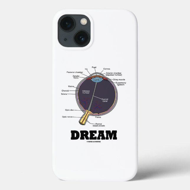 Eye Dream Anatomical Human Eyeball Humor Case-Mate iPhone Case (Back)