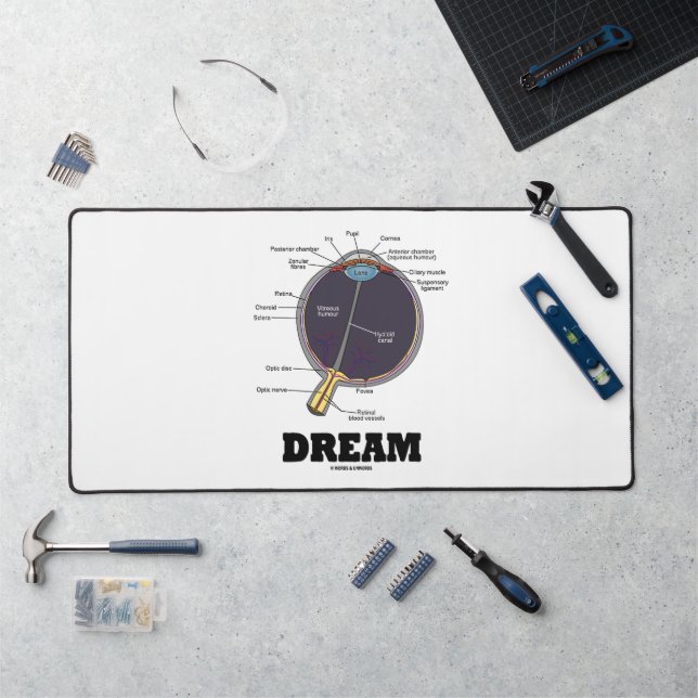 Eye Dream Anatomical Human Eyeball Humor Desk Mat (Workstation)