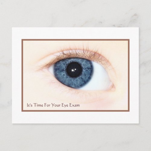 Eye Exam Appointment Reminder Baby Blue Eye Postcard