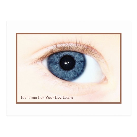 Eye Exam Appointment Reminder Baby Blue Eye Postcard