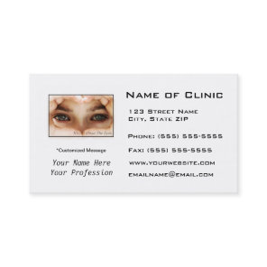 Eye Exam Appointment Reminder Heart Shaped Hands Card