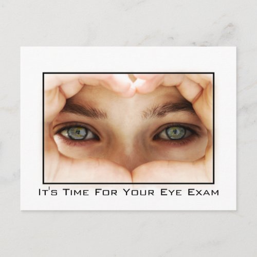 Eye Exam Appointment Reminder Postcard