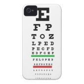 Eye Exam Chart Case Cover (Back)