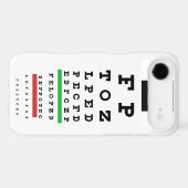 Eye Exam Chart Case Cover (Back (Horizontal))