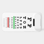 Eye Exam Chart Case Cover (Back (Horizontal))