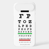 Eye Exam Chart Case Cover (Back)