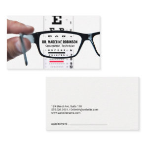 Eye Exam Chart | Prescription Glasses Appointment Card