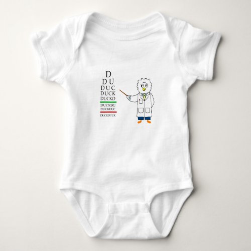 Eye Exam optometrist Baby Bodysuit