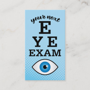 Eye Exam Reminder Appointment Card