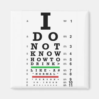 Eye Exam - Sober Gifts Men Women Magnet