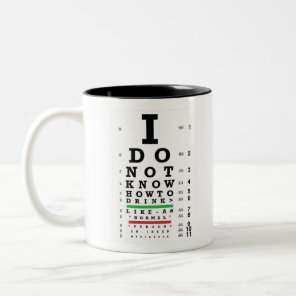 Eye Exam  - Sober Gifts Men Women Two-Tone Coffee Mug