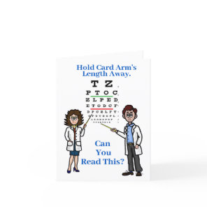 Eye Exam World Optometry Day Greeting Card