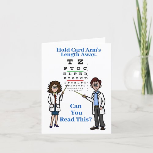 Eye Exam World Optometry Day Greeting Card