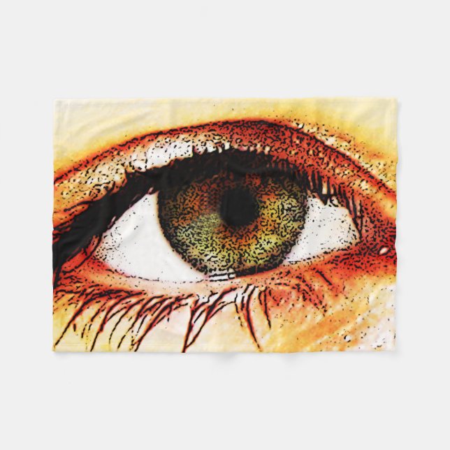 Eye fbcnm fleece blanket (Front (Horizontal))