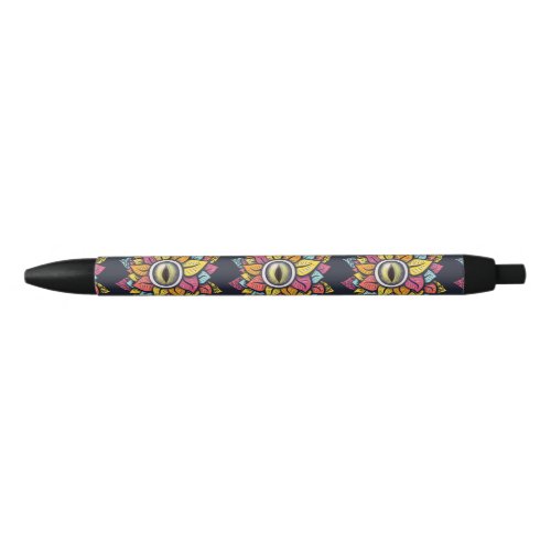 Eye Flower Spooky Colorful Weird Surreal Art Black Ink Pen