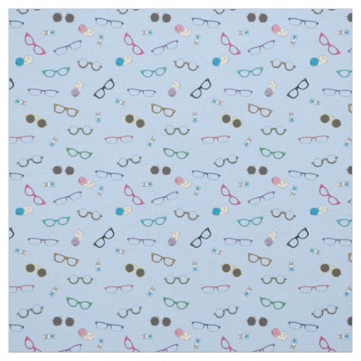 Eye Glasses and Contact Lenses Fabric
