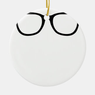 Eye Glasses Ceramic Ornament
