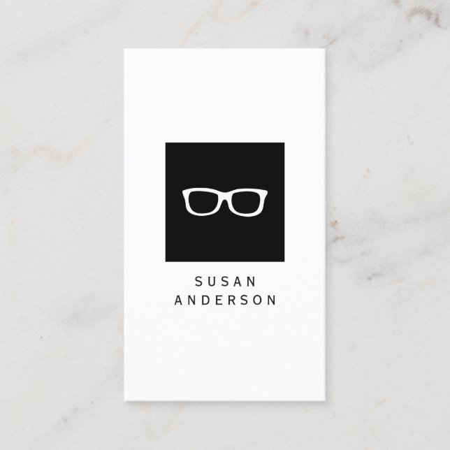 Eye Glasses Logo Business Card (Front)