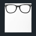 Eye Glasses Notepad<br><div class="desc">Make your chest look like a hipster with a pair of retro glasses. There's nothing more stylish than a bespectacled chest.</div>