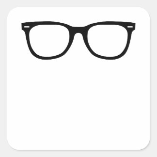 Eye Glasses Square Sticker