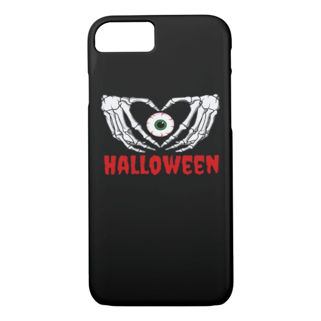 Eye Halloween - Skeleton Hands Heart Case-Mate iPhone Case (Back)