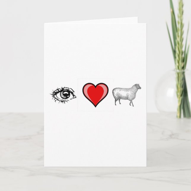 Eye Heart Ewe Card (Front)