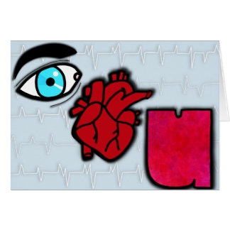 Eye Heart U (Blank Inside) Cards