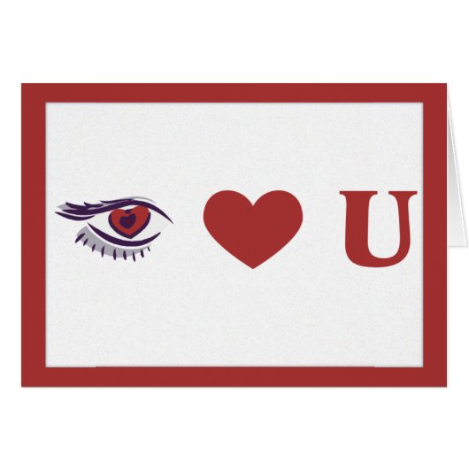 Eye Heart U Cards (Front Horizontal)