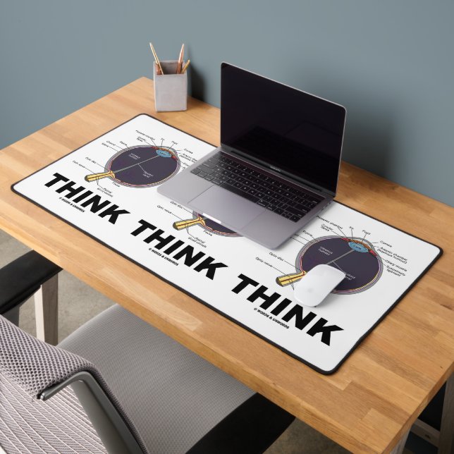 Eye (I) Think Anatomical Geek Humor Desk Mat (Office 2)